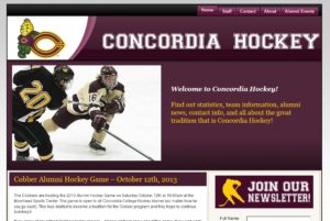 Concordia Hockey Website