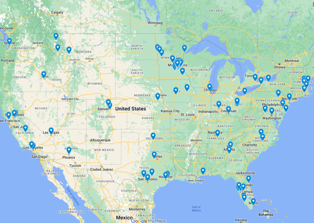 A Map of Our Google Ads Clients